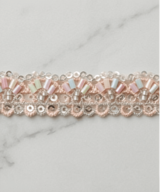 Pearl Glow Cutdana Lace
