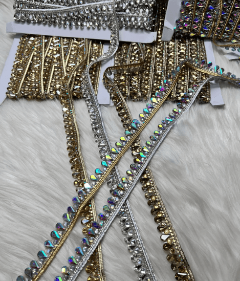 Crystal Embellished Lace 3