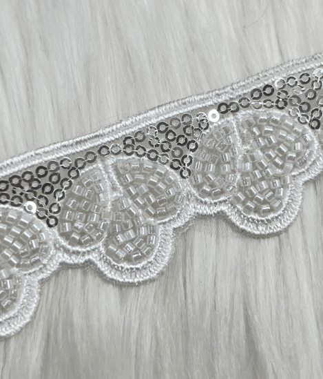 Crystal Wave Border Lace