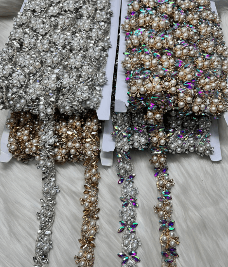 Crystal White Pearl Lace 2