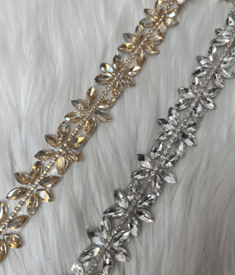Floral Diamond Crystal Lace 2