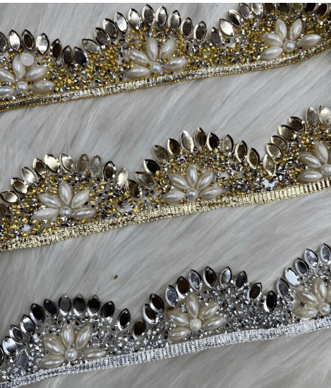 Premium Pearl Crystal Lace